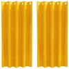 Függönyök függönyökkel 2 pcs Mustár sárga 140 x 175 cm Bársony