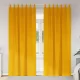 Függönyök függönyökkel 2 pcs mustársárga 140 x 225 cm Bársony