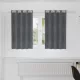 Függönyök függönyökkel 2 pcs Világosszürke 140 x 140 cm Bársony