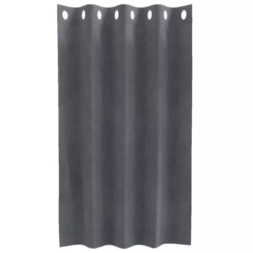 Függönyök függönyökkel 2 pcs Világosszürke 140 x 140 cm Bársony