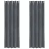 Függönyök függönyökkel 2 pcs Világosszürke 140 x 225 cm Bársony