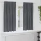 Függönyök függönyökkel 2 pcs Világosszürke 140 x 175 cm Bársony