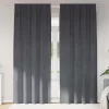 Függönyök függönyökkel 2 pcs Világosszürke 140 x 260 cm Bársony