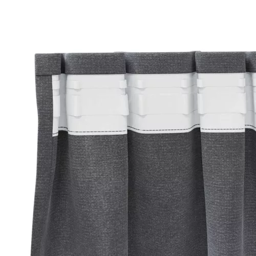 Függönyök függönyökkel 2 pcs Világosszürke 140 x 260 cm Bársony
