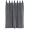 Függönyök függönyökkel 2 pcs Világosszürke 140 x 140 cm Bársony