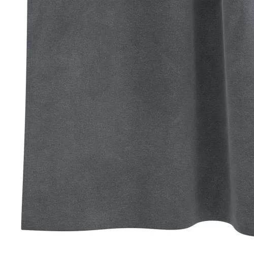 Függönyök függönyökkel 2 pcs Világosszürke 140 x 140 cm Bársony