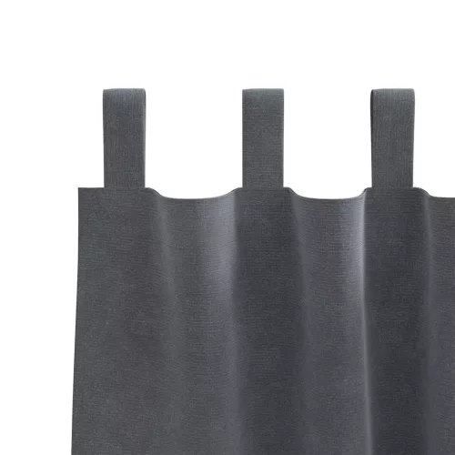 Függönyök függönyökkel 2 pcs Világosszürke 140 x 175 cm Bársony