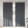 Függönyök függönyökkel 2 pcs Világosszürke 140 x 245 cm Bársony