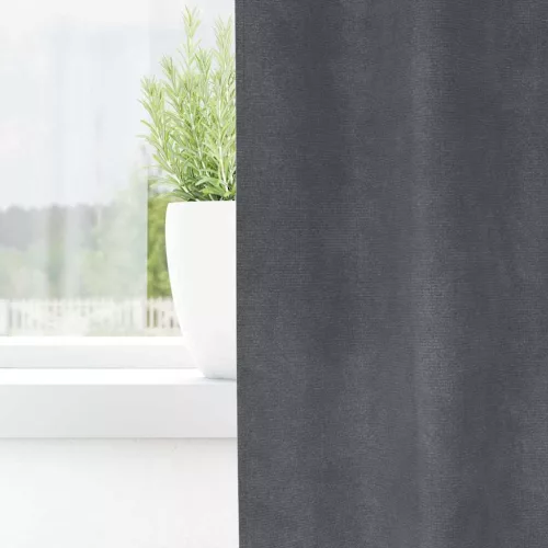 Függönyök függönyökkel 2 pcs Világosszürke 140 x 245 cm Bársony