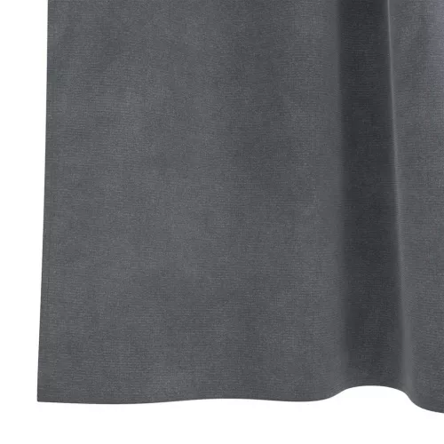 Függönyök függönyökkel 2 pcs Világosszürke 140 x 245 cm Bársony