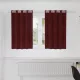 Függönyök függönyökkel 2 pcs bordó 140 x 140 cm Bársony