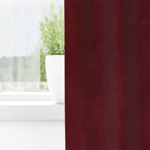 Függönyök függönyökkel 2 pcs bordó 140 x 175 cm Bársony