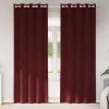 Függönyök függönyökkel 2 pcs bordó 140 x 260 cm Bársony