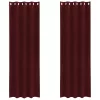 Függönyök függönyökkel 2 pcs bordó 140 x 260 cm Bársony