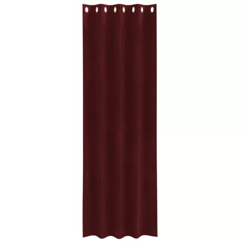 Függönyök függönyökkel 2 pcs bordó 140 x 260 cm Bársony