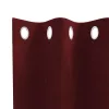 Függönyök függönyökkel 2 pcs bordó 140 x 260 cm Bársony