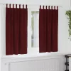 Függönyök függönyökkel 2 pcs bordó 140 x 175 cm Bársony