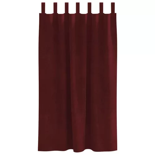 Függönyök függönyökkel 2 pcs bordó 140 x 175 cm Bársony