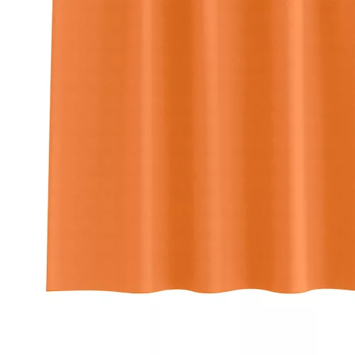 Fekete Függöny Gyűrűkkel Élénk narancs Poliészter