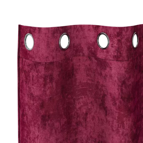 Függöny függönyökkel 2 pcs bordó 225 x 140 cm Bársony