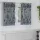 Függöny függönyökkel 2 pcs Ezüst szürke 140 x 140 cm Bársony