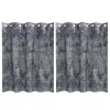 Függöny függönyökkel 2 pcs Ezüst szürke 140 x 140 cm Bársony