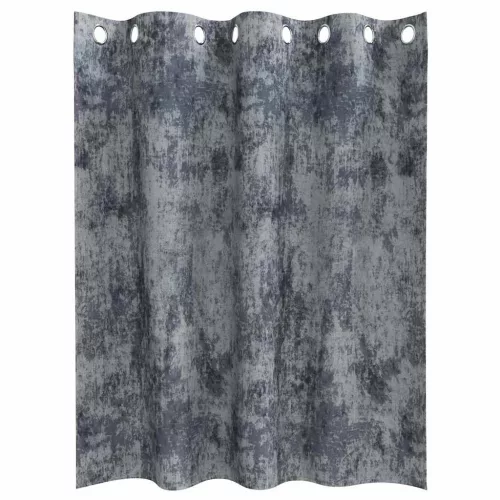 Függöny függönyökkel 2 pcs Ezüst szürke 140 x 140 cm Bársony