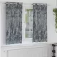Függöny függönyökkel 2 pcs Ezüst Szürke 175 x 140 cm Bársony
