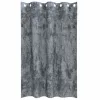 Függöny függönyökkel 2 pcs Ezüst Szürke 175 x 140 cm Bársony