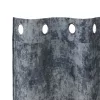Függöny függönyökkel 2 pcs Ezüst Szürke 175 x 140 cm Bársony