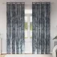 Függöny függönyökkel 2 pcs Ezüst szürke 245 x 140 cm Bársony