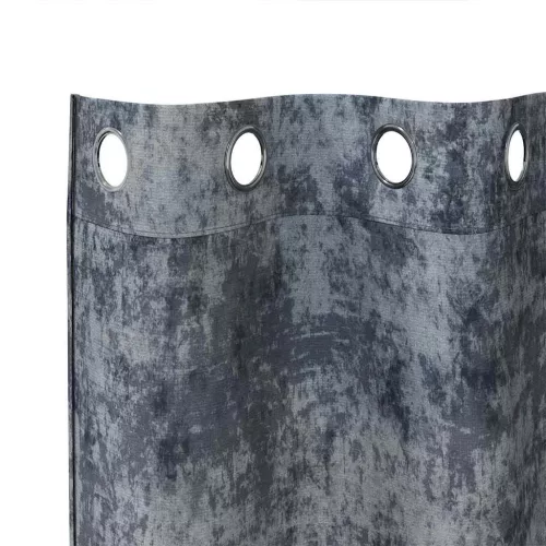 Függöny függönyökkel 2 pcs Ezüst szürke 260 x 140 cm Bársony
