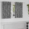 Függöny függönyökkel 2 pcs Szürke 140 x 140 cm Bársony