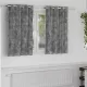 Függöny függönyökkel 2 pcs Szürke 140 x 140 cm Bársony