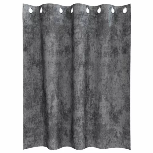 Függöny függönyökkel 2 pcs Szürke 140 x 140 cm Bársony