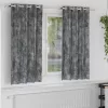 Függöny függönyökkel 2 pcs Szürke 175 x 140 cm Bársony