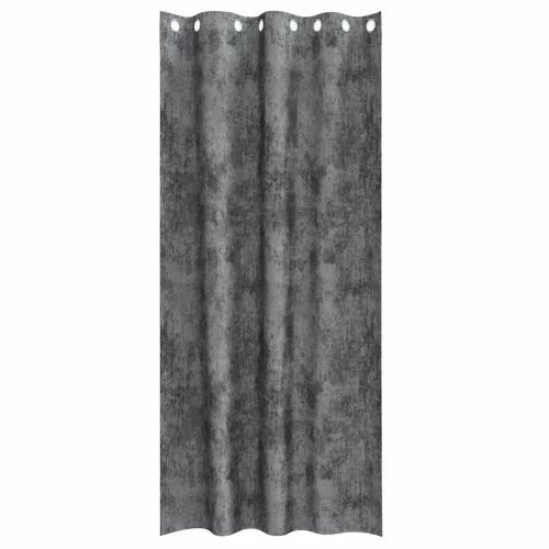 Függöny függönyökkel 2 pcs Szürke 260 x 140 cm Bársony