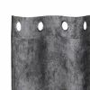 Függöny függönyökkel 2 pcs Szürke 260 x 140 cm Bársony