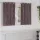 Függöny függönyökkel 2 pcs Barna 140 x 140 cm Bársony