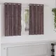Függöny függönyökkel 2 pcs Barna 140 x 140 cm Bársony