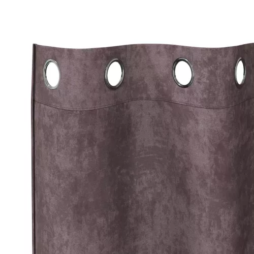 Függöny függönyökkel 2 pcs Barna 140 x 140 cm Bársony