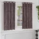 Függöny függönyökkel 2 pcs Barna 175 x 140 cm Bársony