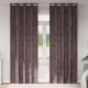 Függöny függönyökkel 2 pcs Barna 245 x 140 cm Bársony