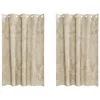 Függöny függönyökkel 2 pcs Krém 175 x 140 cm Bársony