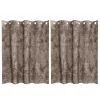 Függöny függönyökkel 2 pcs Cappuccino 140 x 140 cm Bársony