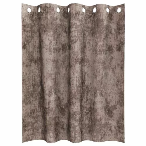 Függöny függönyökkel 2 pcs Cappuccino 140 x 140 cm Bársony