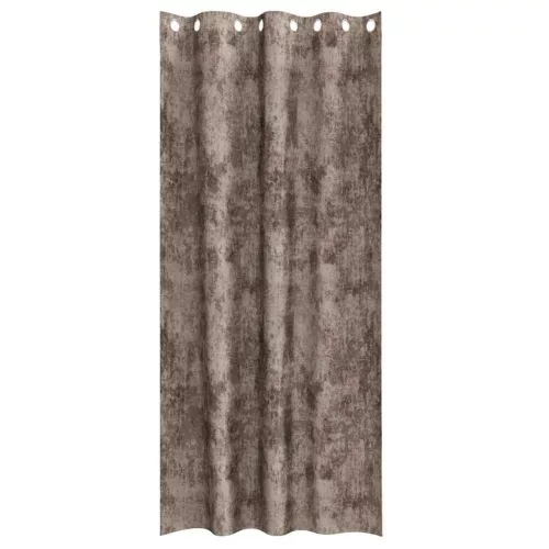 Függöny függönyökkel 2 pcs Cappuccino 245 x 140 cm Bársony