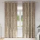 Függöny függönyökkel 2 pcs pezsgőszín 260 x 140 cm Bársony