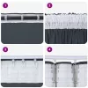 Függöny függönyökkel 2 pcs Ezüst szürke 140 x 140 cm Bársony