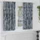 Függöny függönyökkel 2 pcs Ezüst szürke 175 x 140 cm Bársony